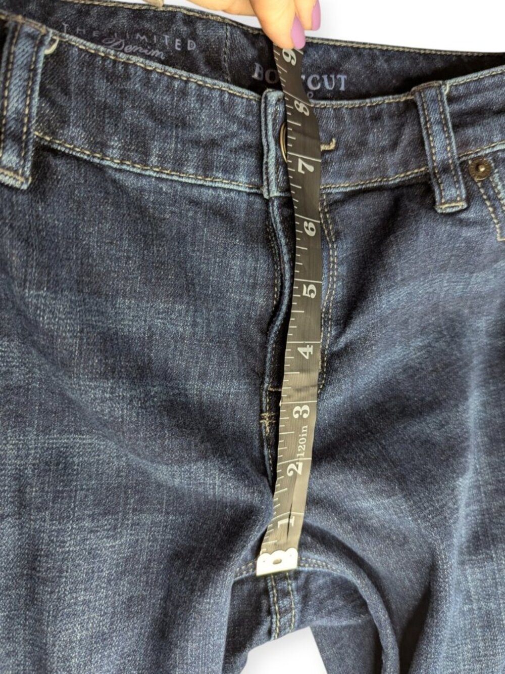 The Limited 678 Bootcut Dark Wash Jeans Womens Size 8L - Picture 12 of 16